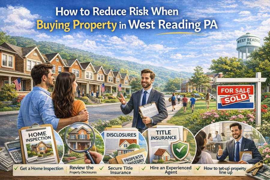 How to reduce risk when buying property in West Reading PA with a home inspection checklist and real estate safety tips