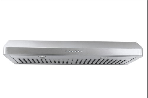 under-cabinet range hood in stainless steel